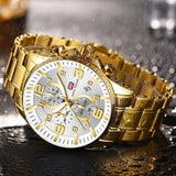 Gold MINI FOCUS hommes Sport montre