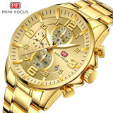 Gold MINI FOCUS hommes Sport montre