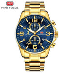 Gold MINI FOCUS hommes Sport montre
