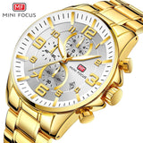 Gold MINI FOCUS hommes Sport montre