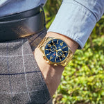 Gold MINI FOCUS hommes Sport montre