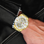 Gold MINI FOCUS hommes Sport montre