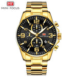Gold MINI FOCUS hommes Sport montre