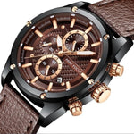 MINIFOCUS hommes Montre 2019 nouvelle bande de luxe mode décontracté en cuir MFG-01